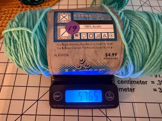 I love this yarn - Hobby Lobby - Turquiose