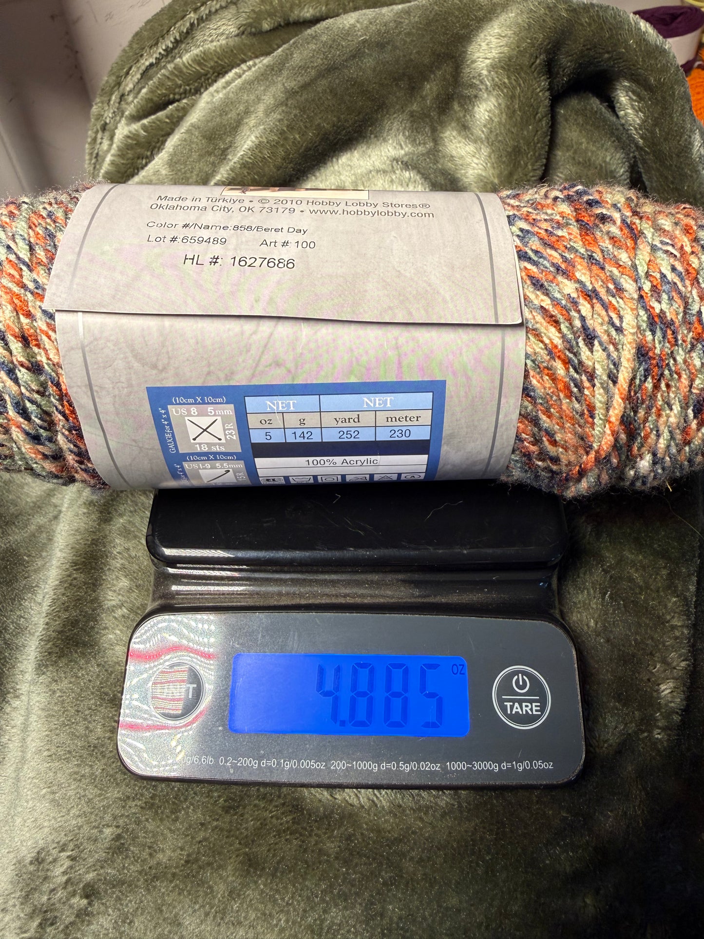 I love this yarn - Hobby Lobby - Beret Day