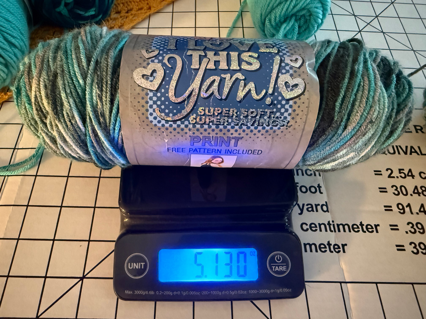 I love this yarn - Hobby Lobby - Agean Stripe
