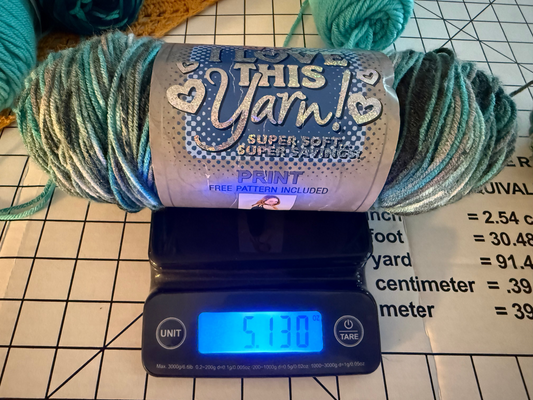 I love this yarn - Hobby Lobby - Agean Stripe