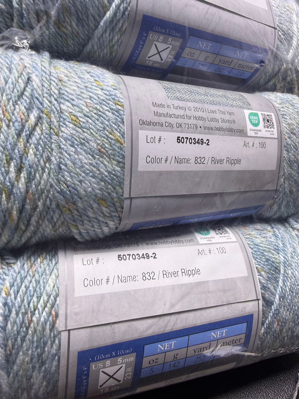 I love this yarn Acryl River Ripple 3 pack