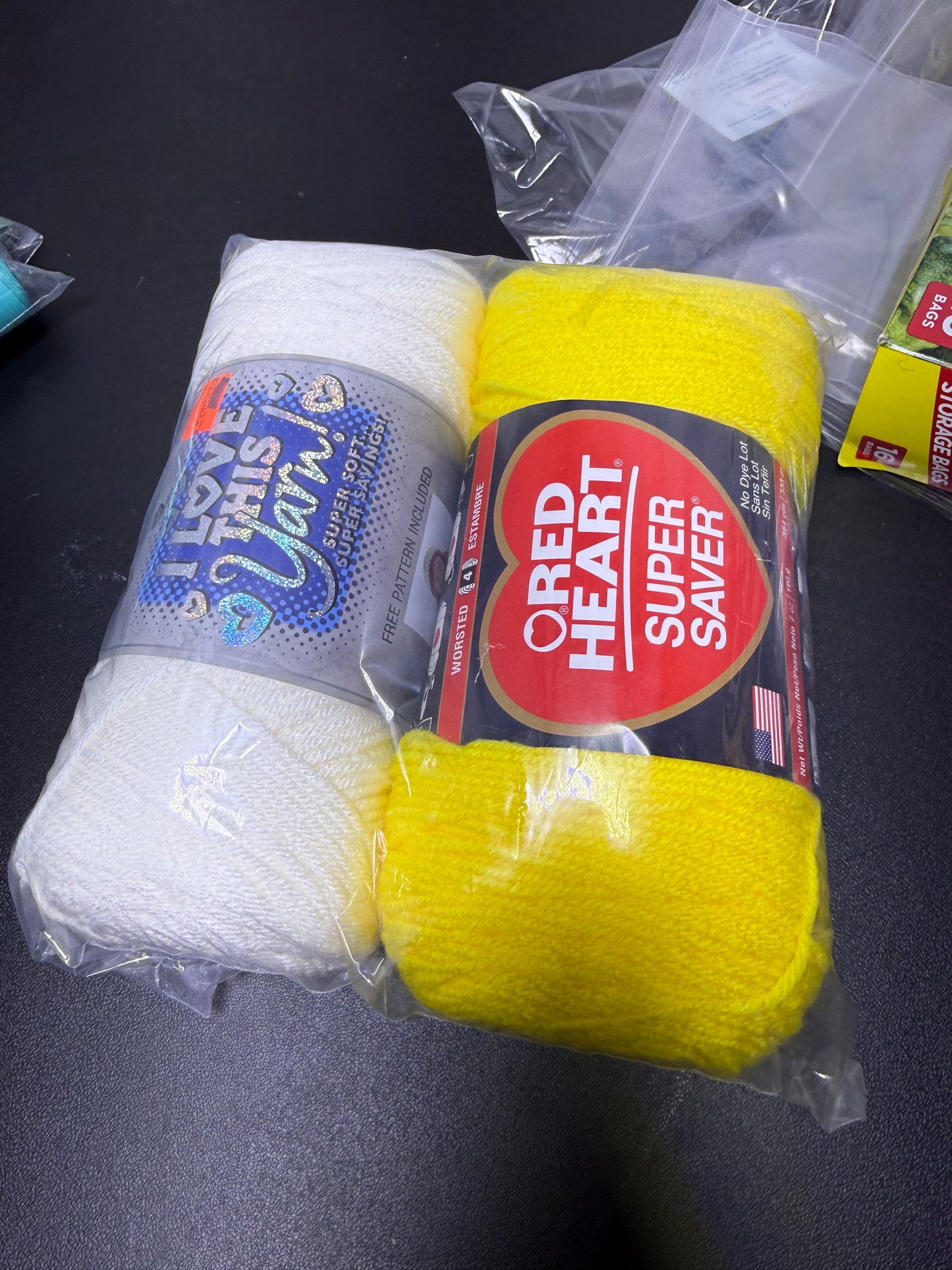 Acrylic Bundle Yellow and white